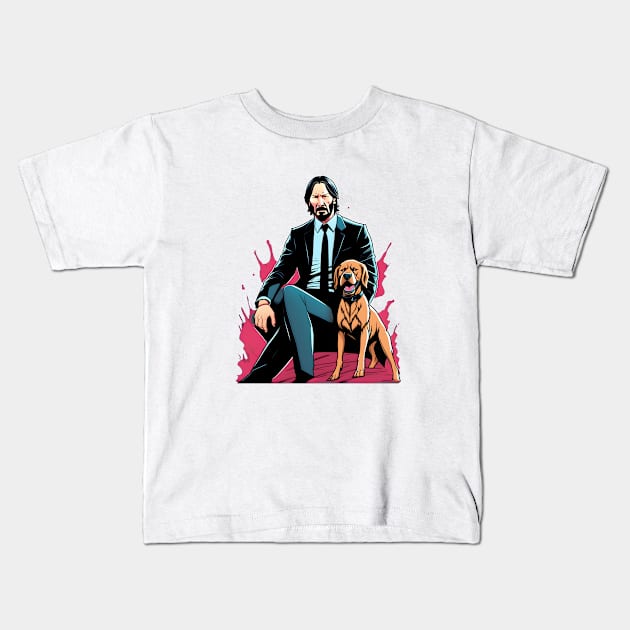 John Wick Kids T-Shirt by Untitled-Shop⭐⭐⭐⭐⭐